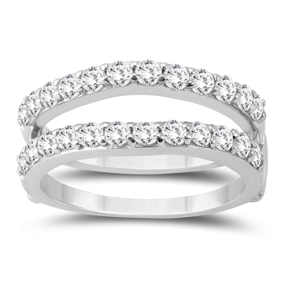 1 Carat TW Diamond Insert Ring in 14K White Gold